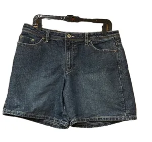 Faded Glory Jean Shorts Size 12 thumbnail 1