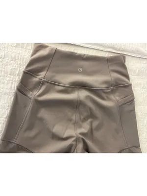 EXCELLENT Lululemon Forget The Sweat High Rise Tight 25" Grey Purple Leggings 8 thumbnail 7