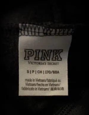 Victoria's Secret PINK Black Pullover Hoodie with Rose Gold Sequin Logo thumbnail 5