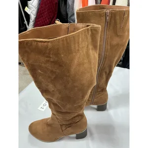 Womans Excellent Condition Universal Thread Knee High Boots 8.5 Rust Block Heel thumbnail 2