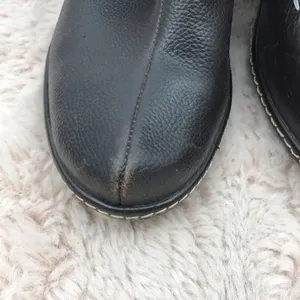 Sofft dark brown leather one buckle 3.5” heel thumbnail 3