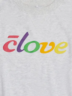 NWT Clove Crewneck Sweatshirt Size XL Grey Rainbow label thumbnail 5