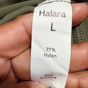 Halara Everyday Activity Dress Olive Green Built-in Shorts Cross Back Size L thumbnail 6