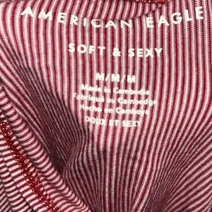 American Eagle Soft and Sexy Striped Halter Tie Tank thumbnail 2