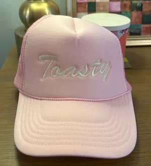 Toast Podcast Trucker Hat Pink thumbnail 1