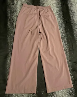Womens small Halara Flex High Waisted Pleated Wide Leg Work Trousers-misty mauve thumbnail 3