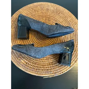 Bandolino Bdodonna Grey Tweed Patent Leather Kiltie Block Heel Pumps Womens‎ 8M thumbnail 9