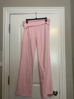 Skims Stretch Cotton Jersey Foldover Pants thumbnail 2