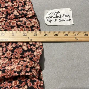 Japna Smocked Peplum Top Size Medium Floral Boho Romantic Forest Fairy Peasant thumbnail 9
