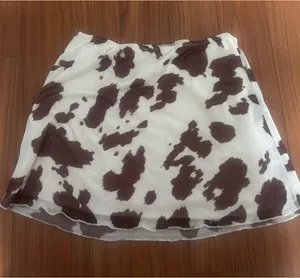 Sincerely Jules Cow print mini skirt thumbnail 1