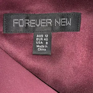 Forever New maroon wrapped strappy dress front slit size 8 thumbnail 9