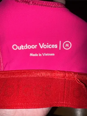 Outdoor Voices High Neck Sports Bra, Medium thumbnail 3