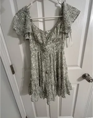 Green Floral Dress thumbnail 1