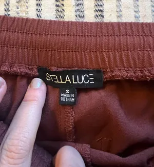 Stella Luce Brown Flowy Pants thumbnail 5