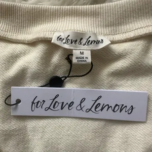 For Love & Lemons Top Morgan Sweatshirt Cropped Daisy Floral Embroidered M NWT thumbnail 7