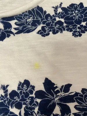 Old Navy White Tee with Blue Logo Tag thumbnail 3