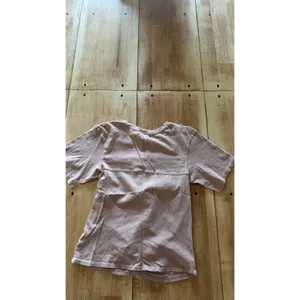 Express Womens Mauve Pink Ruched Front Short Sleeve 100% Cotton‎ T-Shirt Size S thumbnail 4