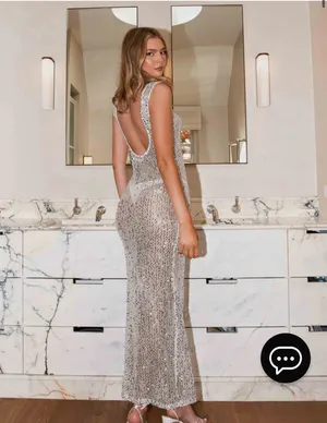 Sequin Maxi Dress thumbnail 3