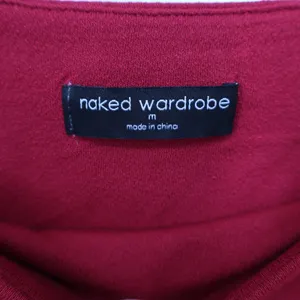 Naked Wardrobe Red High Waisted Bodycon Maxi Skirt Size M thumbnail 3