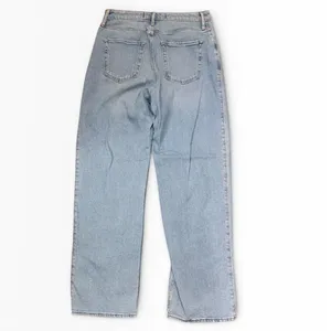 Hollister Ultra High-Rise‎ Dad Jeans Light Wash Stretch Split Hem Size 11 30x31 thumbnail 2