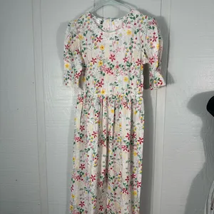 The EWE White Floral Short Sleeve Dress Size Small NWT thumbnail 4