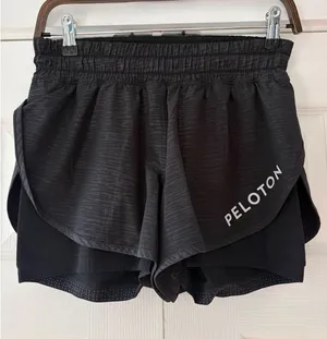 Lululemon Peloton Tracker‎ Short V 4 Black Jacquard Running Shorts Womens 8 thumbnail 1