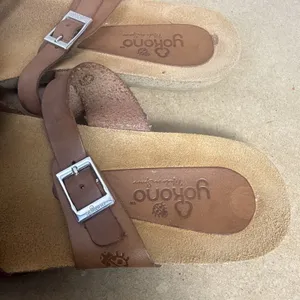 Yokono Sandles Brown Leather Adjustable Strap Cork Footbed Womens Size 9 thumbnail 5