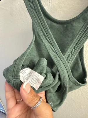 Beyond Yoga Spacedye Green Cross-Back Tank Size XS Pickleball Hiking Pilates thumbnail 4