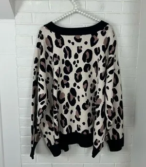 NWT Evri Animal Print Cozy Knit Sweater Plus Size 4X thumbnail 9