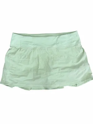 Lululemon Pace Rival Mid Rise Skirt Skort Size 8 Kohlrabi Green thumbnail 3