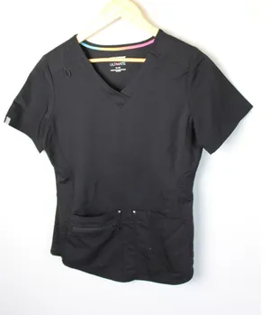 Scrubstar‎ Women's XS Active V-Neck 2 Pocket Stretch Medical Nurse Scrub Top thumbnail 1