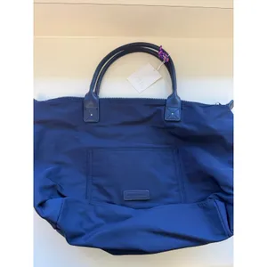 Zara Blue Nylon Tote Bag Purse‎ Capsule Bonjour Le Monde French Resort thumbnail 8
