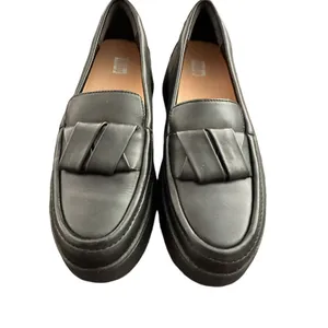 Fitflop Womens F-Mode Leather Flatform Slip On Loafers Shoes Size 7 thumbnail 3