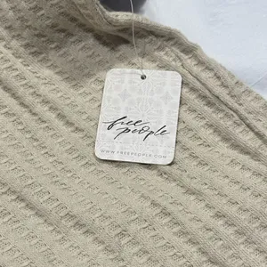 Free People Stone Cold Juicy Long Sleeve Waffle Cowl Neck Size Medium thumbnail 5