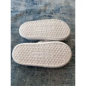 Cream Faux Fur Platform Slipper Slides Euro 40 - 41 US Size 7.5 thumbnail 5