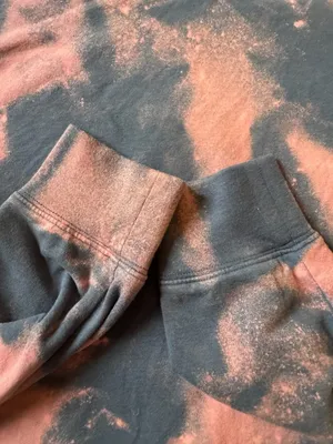 Alo Yoga Cropped Sweatshirt Size XS with CUSTOM Bleach Tie Dye Pullover thumbnail 7