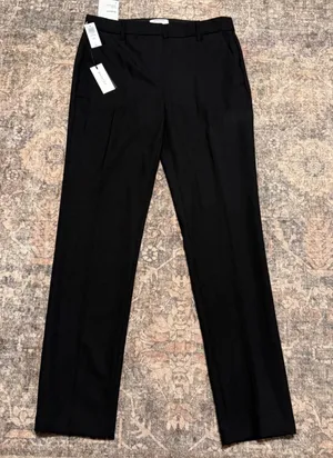 NWT Babaton Aritzia Graham Black Mid Rise Tailored Pants Size 6 thumbnail 1