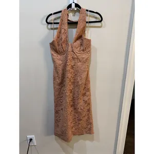 Bardot Riviera Corset Dress Size‎ XL Lace Halter Neck thumbnail 7