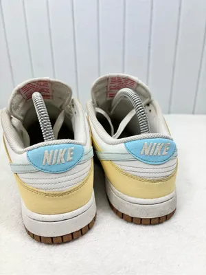 Nike Women’s Dunk Low Next Nature Soft Yellow Aquarius Blue Size 8 thumbnail 3