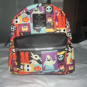Disney The Nightmare Before Christmas Character Grid Mini Backpack Loungefly thumbnail 1