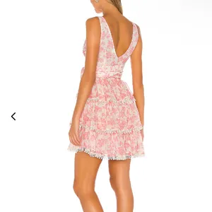 Lovers + Friends Pink Floral Lace Mini Dress thumbnail 3