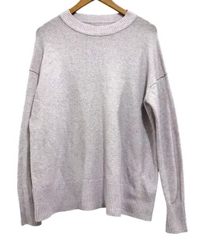 Aerie Women's XXS Lavender Marled‎ Crew Neck Oversized Knit Pullover Sweater thumbnail 1