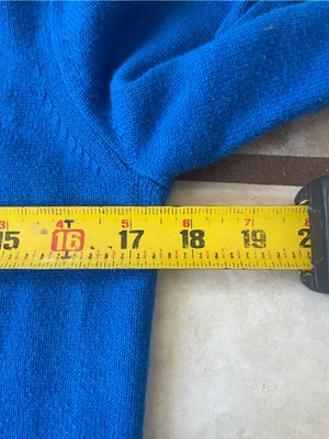 Express Women's Bright Blue Crewneck Sweater thumbnail 5