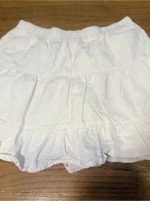 Bershka White Ruffled Mini Skirt Size Medium thumbnail 4
