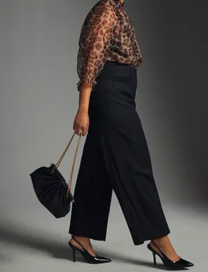 Anthropologie Maeve The Colette Linen Blend Wide-Leg Crop Pants, Size 33 Tall thumbnail 5