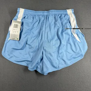 Asics Medley 1/2 Split Running Shorts Womens Medium Blue Drawstring Liner thumbnail 7