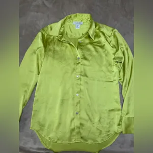 Rachel Zoe Green Casual Button Down Shirt thumbnail 4