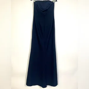 Dessy Collection Navy Blue Strapless Gown thumbnail 4