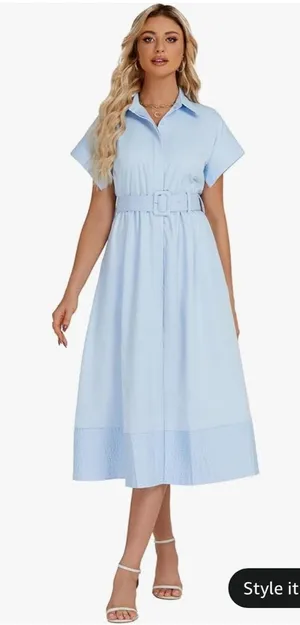Classic Blue Dress Size M thumbnail 1