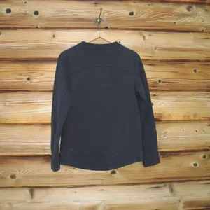 Lululemon Fleece Be True Crew  Pullover Sweatshirt Black thumbnail 8
